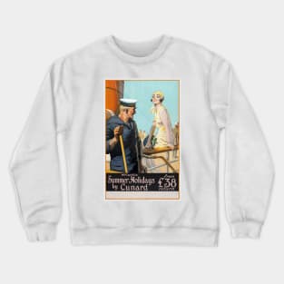 Summer Holidays UK Vintage Poster 1925 Crewneck Sweatshirt